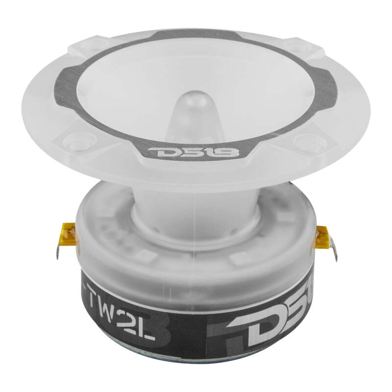 DS18 3.8in Super Bullet Tweeter 240 Watts RMS 1in Aluminum Vc 4 ohm RGB LED Lights- Pair - PRO-TW2L - side view