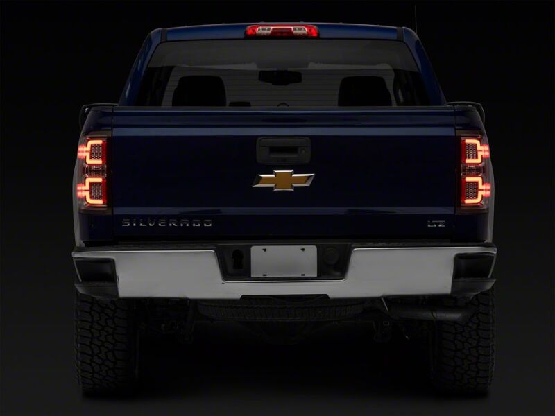 Raxiom 14-18 Chevrolet Silverado 1500 LED Tail Lights/Seq Turn Signals- Chrome- Clear Lens - S114459 - close-up view 5