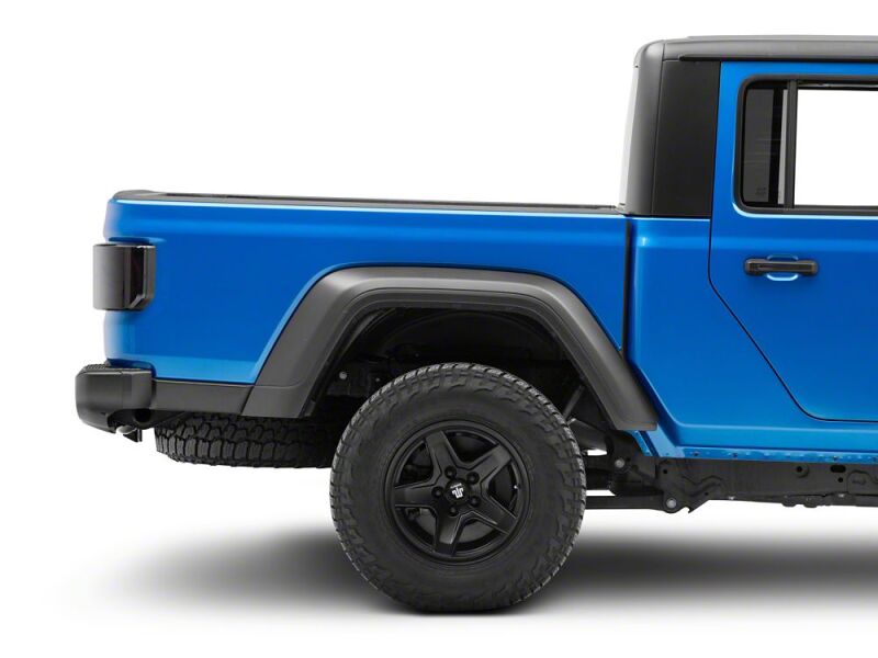 Raxiom 20-26 Jeep Gladiator JT Low Profile LED Tail Lights- Black Housing- Smoked Lens - JG27784 - close-up view 7