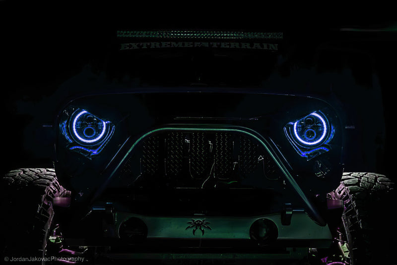 Oracle 7in High Powered LED Headlights - Black Bezel - Dynamic - Dynamic SEE WARRANTY - 5769-332