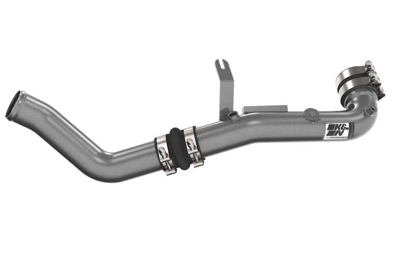 K&amp;N 22-24 Honda Civic 1.5L L4 Aluminum Charge Pipe Kit - Gunmetal Gray - 77-1022KC