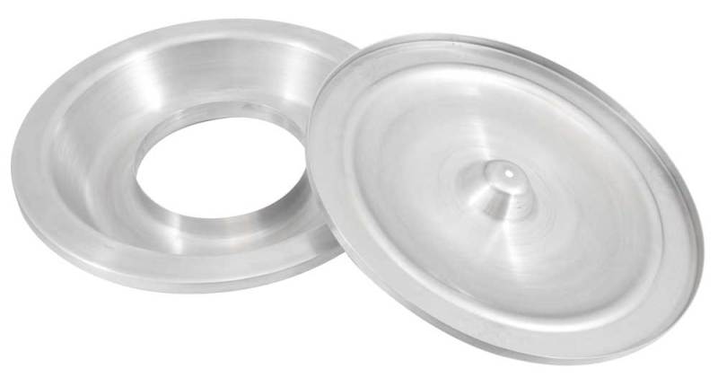 K&amp;N 16in Spun Aluminum Top &amp; Bottom Plate - 85-6852