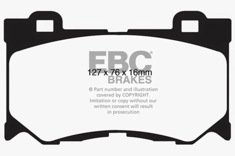 EBC 08-13 Infiniti FX50 5.0 Greenstuff Front Brake Pads - DP61823