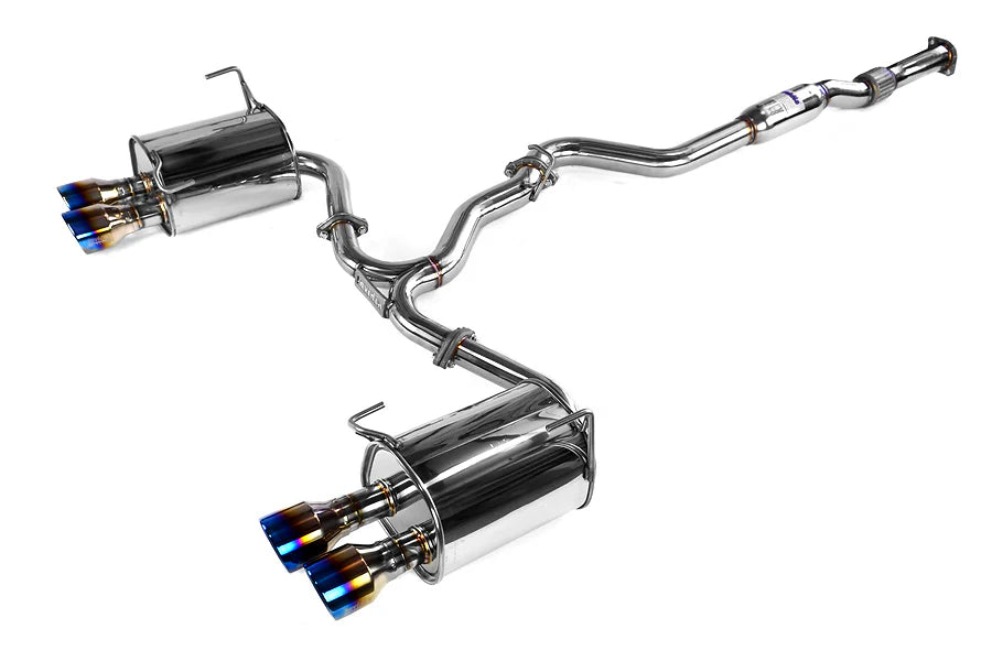 Invidia 11+ STI/WRX Sedan Only 76mm Q300 Titanium Tip Cat-back Exhaust - HS11STIG3T