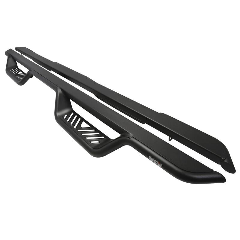Westin 1999-2016 Ford F-250/F-350/F-450/F-550 Crew Cab Outlaw Drop Nerf Step Bars Textured Black - 20-11335