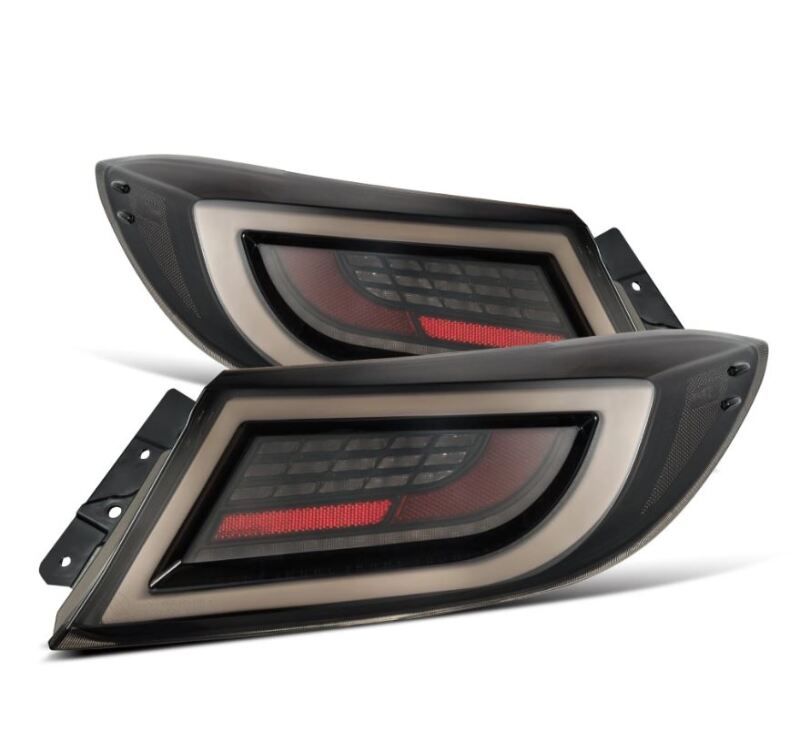 AlphaRex 22-24 Toyota GR86 LUXX LED Taillights Black Smoke - 675020