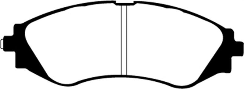 EBC 99-02 Daewoo Lanos 1.6 Chassis 447434 Yellowstuff Front Brake Pads - DP41209R