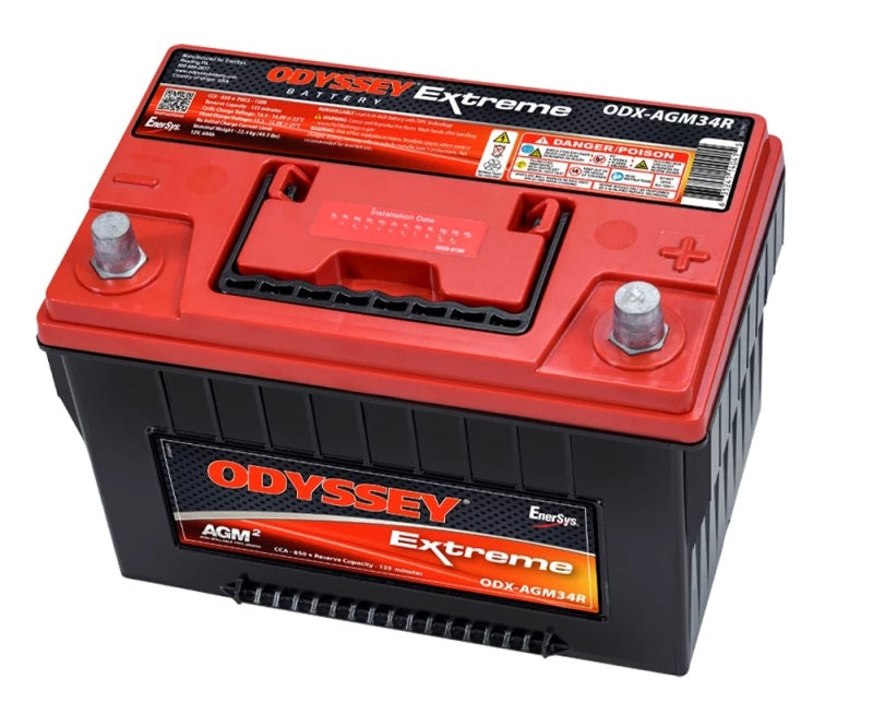 Odyssey Battery Auto/Truck/Heavy Duty &amp; Commercial Extreme AGM Battery (34R-PC1500T) - ODX-AGM34R