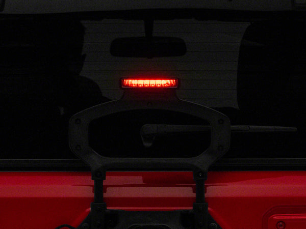 Raxiom 18-23 Jeep Wrangler JL Axial Series LED Third Brake Light- Smoked - J142673-JL for 2018-2026 Jeep Wrangler - front vie