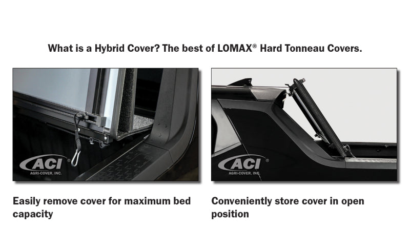 Access LOMAX 2022+ Hyundai Santa Cruz 4ft Box Trifold Bed Cover - Black Diamond Mist - G4060209