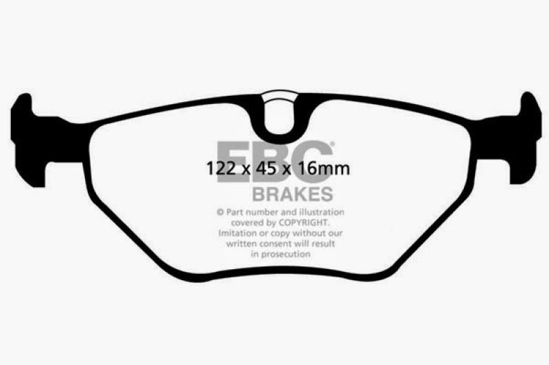 EBC 01-03 BMW 525i 2.5 (E39) Redstuff Rear Brake Pads - DP31091C