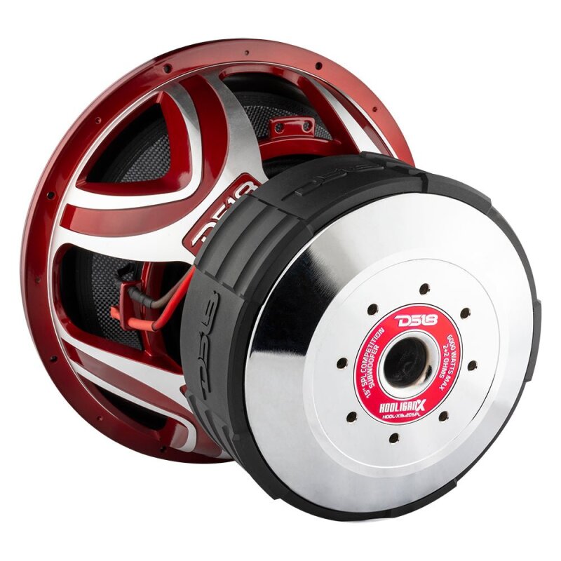 DS18 Hooligan Subwoofer 15in 4000 Watts RMS 2 ohm DVC - HOOL-X15.2DSPL - side view