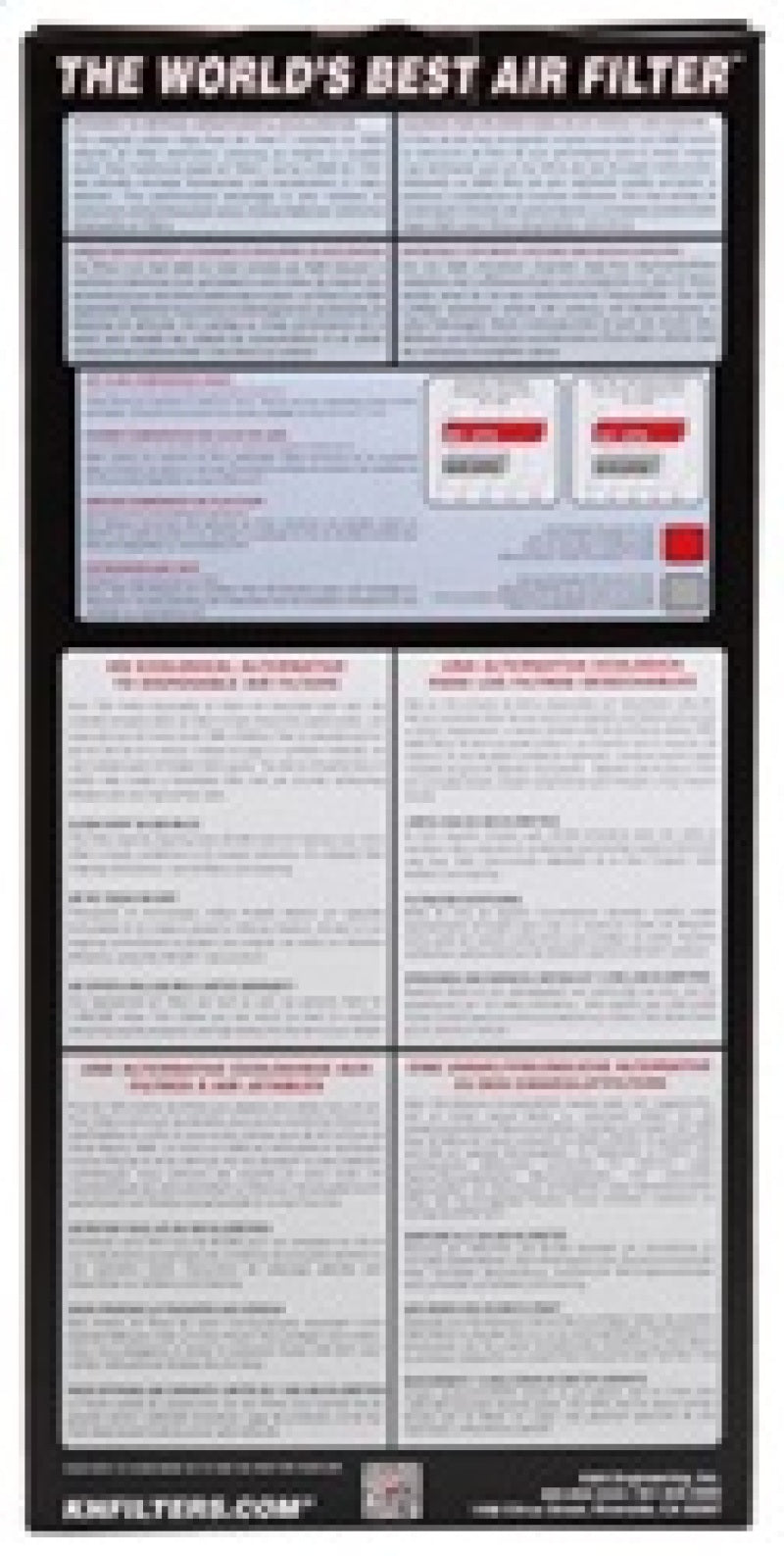 K&N 77-83 Porsche 911 CSI F/I Drop In Air Filter - 33-2004 for 1974-1983 Porsche 911 - package contents