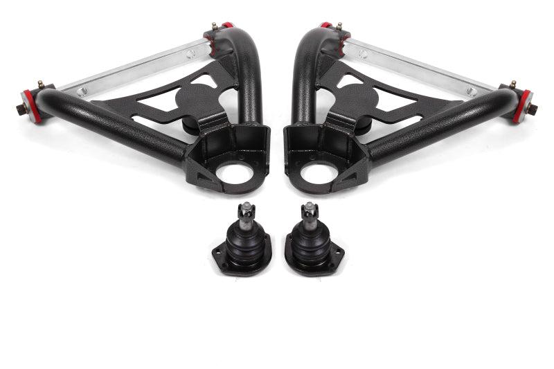 BMR 64-72 A-Body Upper Non-Adj. A-Arms w/ Stock Spindles (Polyurethane) - Black Hammertone - AA017H