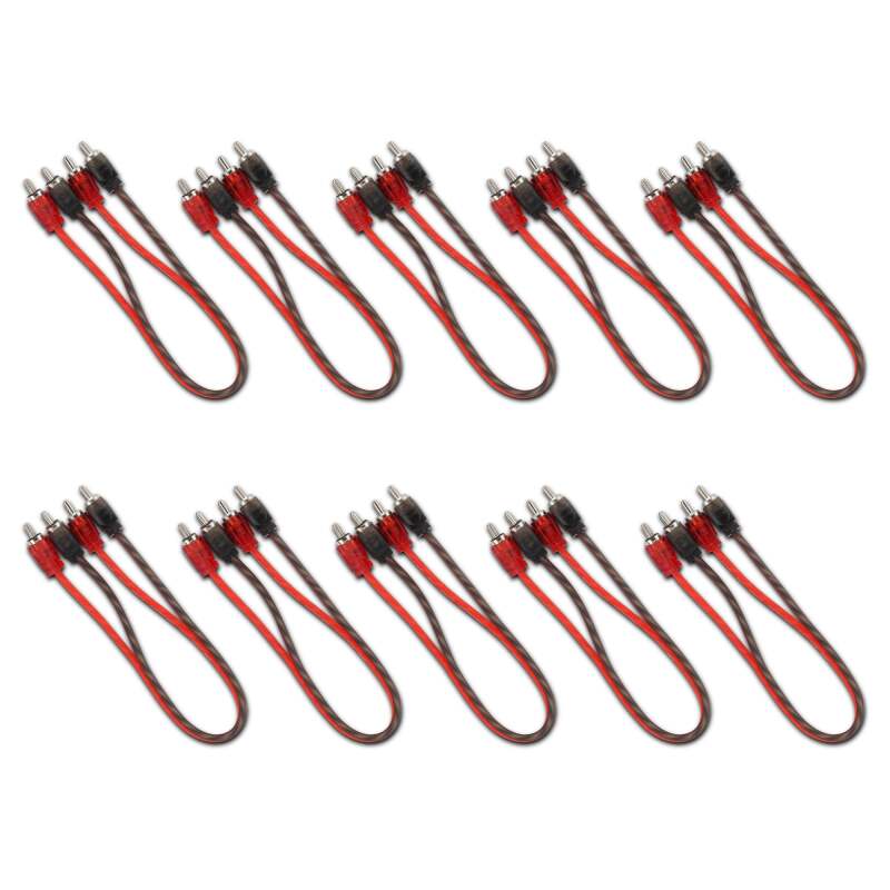 DS18 Level 1 RCA 1ft 10 x Pack - RCA-1FT.10PK - front view