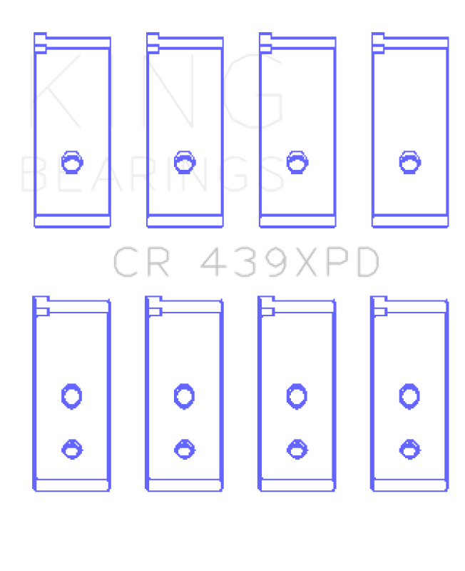 King Honda B-Series Dowel Performance Rod Bearing Set - Size STDX - CR439XPDSTDX