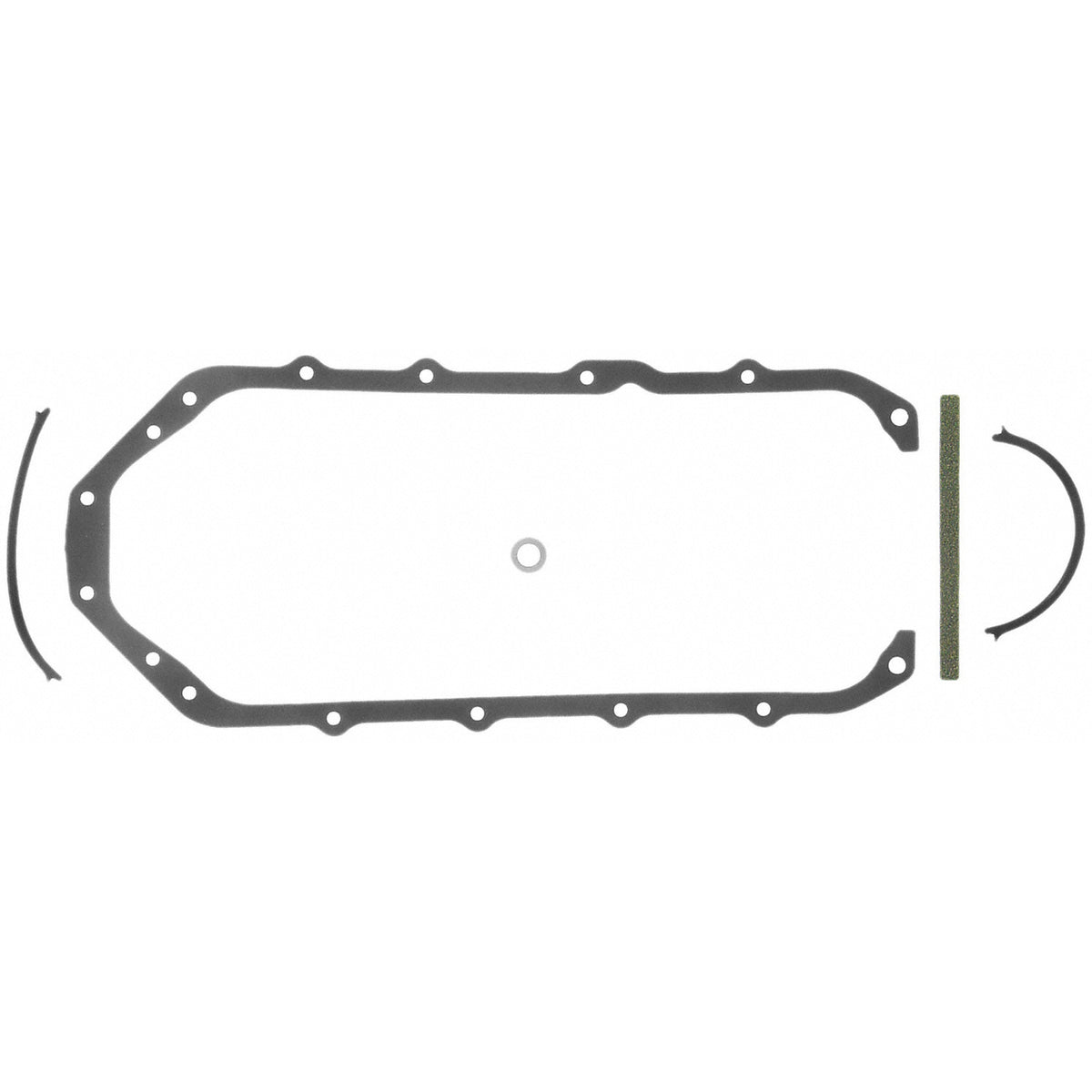Fel-Pro 1822 Engine Oil Pan Gasket Set Rubber-coated fiber - front view