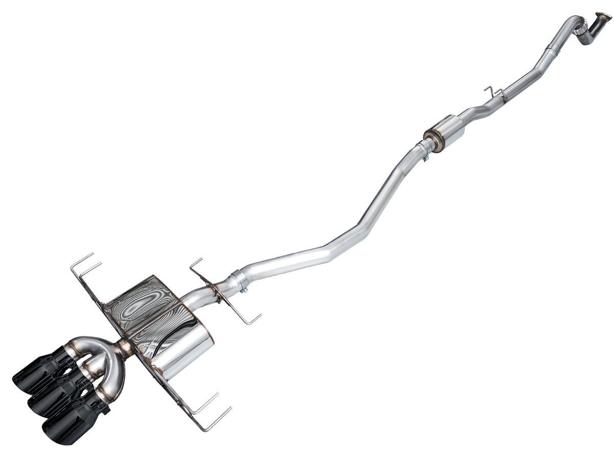 AWE Tuning 2024 Acura Integra Type S DE5 FWD Touring Edition Exhaust w/ Triple Diamond Black Tips - 3015-53335