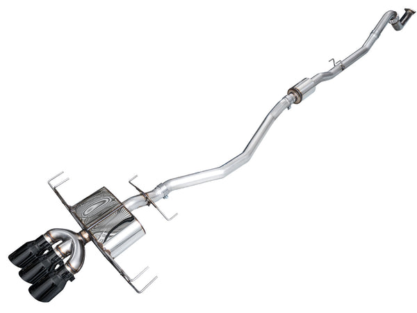 AWE Tuning 2024 Acura Integra Type S DE5 FWD Touring Edition Exhaust w/ Triple Diamond Black Tips - 3015-53335