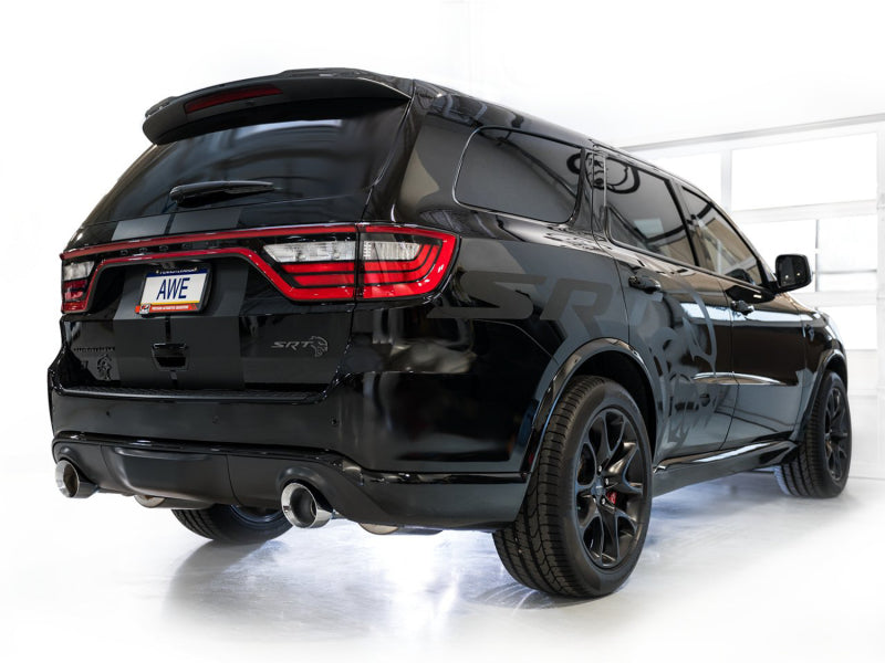 AWE Tuning 18-23 Dodge Durango SRT &amp; Hellcat Touring Edition Exhaust - Chrome Silver Tips - 3015-32952