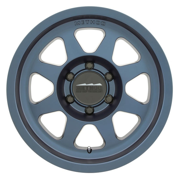 Method MR701 17x8.5 0mm Offset 6x5.5 106.25mm CB Bahia Blue Wheel - MR70178560600 by Method Wheels - front view