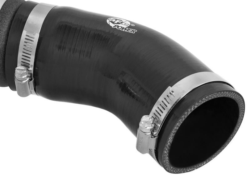 aFe BladeRunner 3in Black Intercooler Tube Cold Side w/ Couplings &amp; Clamps 07-10 BMW 335i 3.0L (tt) - 46-20159-B