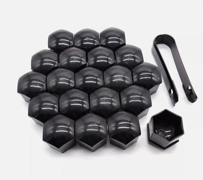 Gorilla Automotive - 21mm Hex Cap Set Blk Clam - 21CAP-IBK