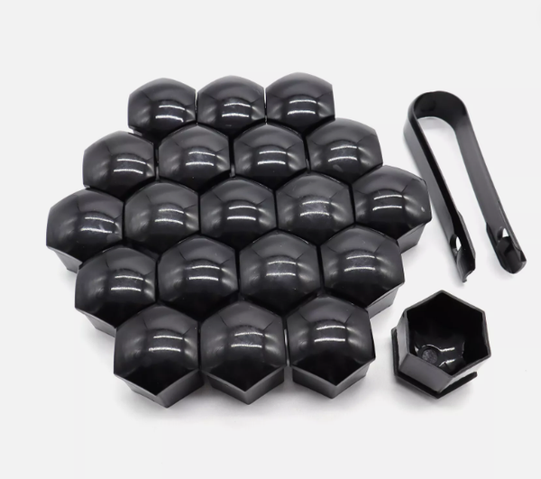 Gorilla Automotive - 21mm Hex Cap Set Blk Clam - 21CAP-IBK