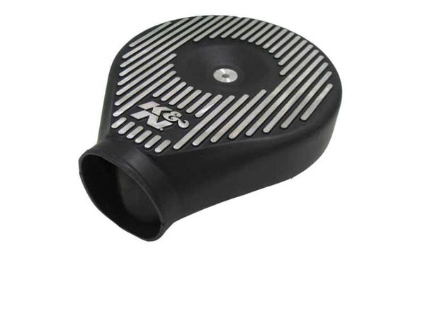 K&N Universal Plenum 11.89in L x 9in Dia x 4.75in H - Black - 85-1060 by K&N Engineering - front view