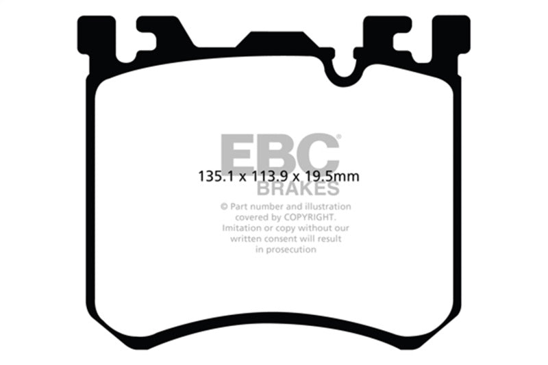 EBC 10+ BMW X5M 4.4 Twin Turbo Yellowstuff Front Brake Pads - DP42091R