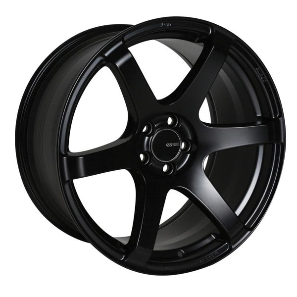 Enkei T6S 17x8 35mm Offset 5x114.3 Bolt Pattern 72.6 Bore Matte Black Wheel - 485-780-6535BK by Enkei