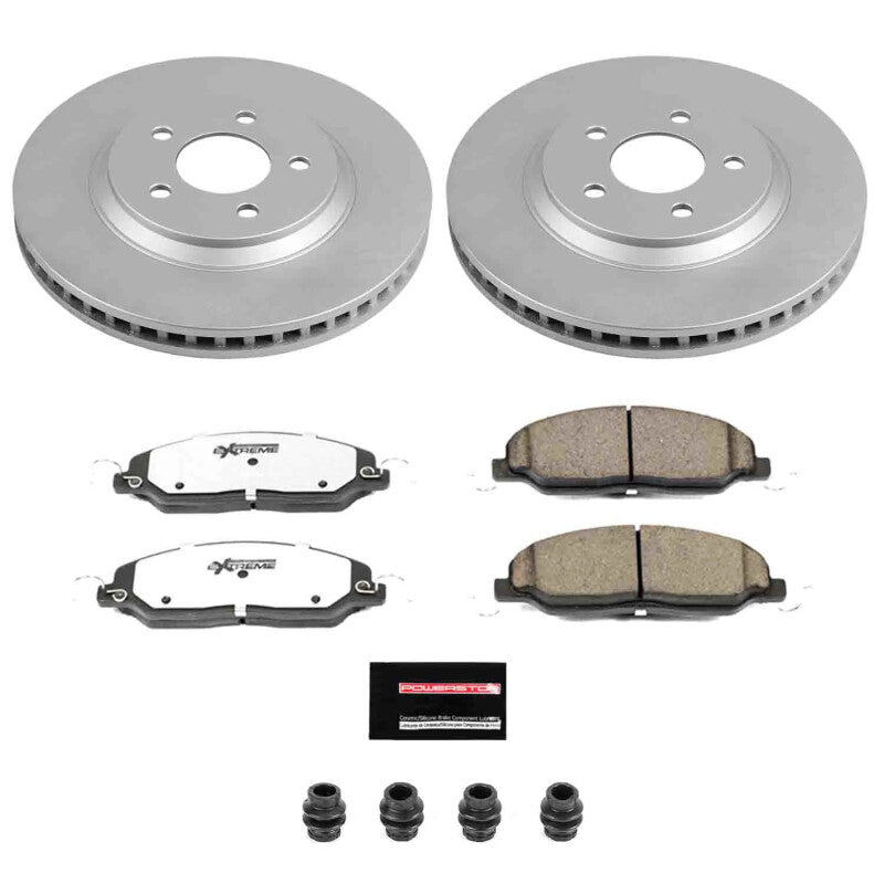 Power Stop 05-10 Ford Mustang Front Z26 Coated Brake Kit - CPK1380-26