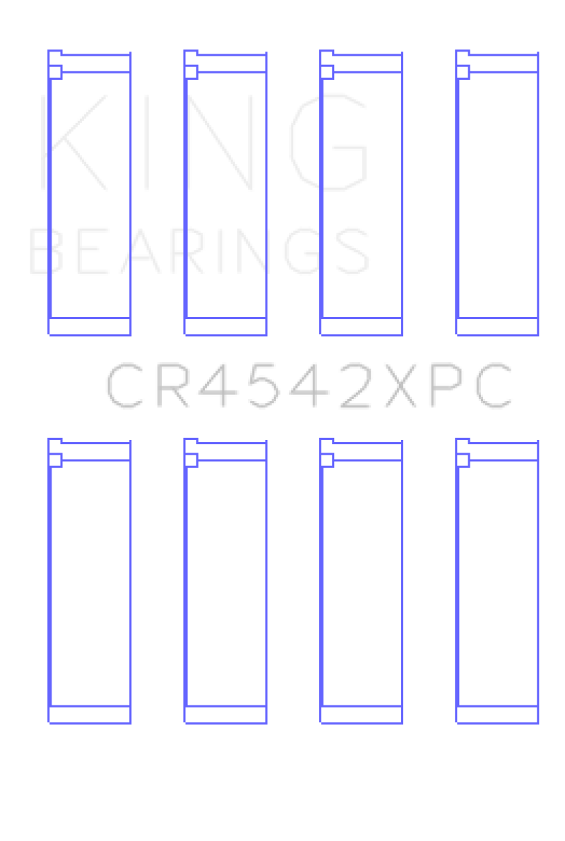 King Honda K-Series (Size .026) pMaxKote Performance Rod Bearing Set - CR4542XPC.026