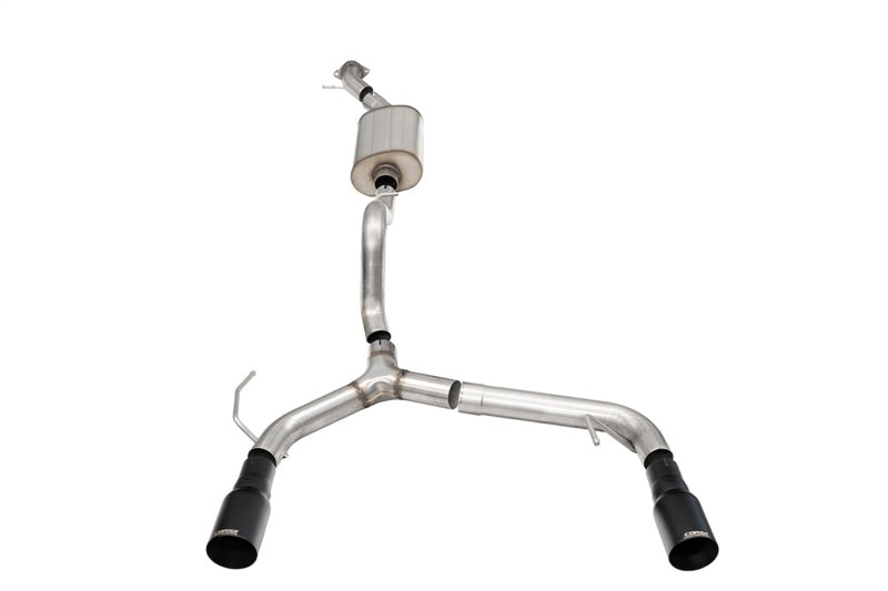 Corsa 21-24 Ford Bronco 2.3L 2-Door 2.75in Cat-Back Dual Rear Exhaust w/ 4in Straight-Cut Black Tips - 21204BPC