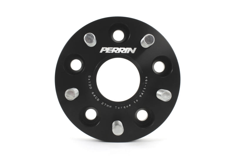 Perrin 17+ Honda Civic Type R 64.1mm Hub 5x120 27mm Wheel Spacers (One Pair) - PHP-WHL-027BK for 2017-2021 Honda Civic Type R