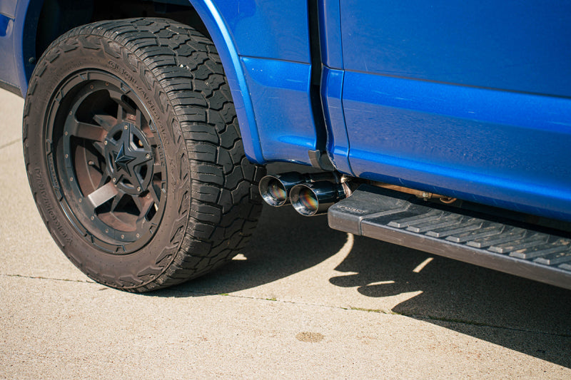 Corsa 15-20 Ford F-150 5.0L (141in WB) 3.0in Lightning Exit Catback w/ 3.5in Twin Polished Pro Tips - 21330