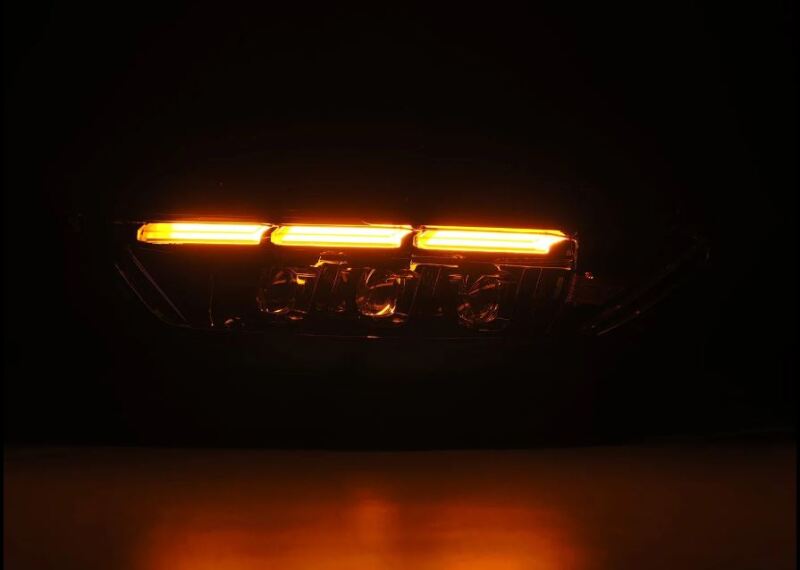 AlphaRex 15-17 Ford Mustang NOVA LED Proj Headlights Alpha Black w/Activ Light/Seq Signal/Switch DRL - 880261