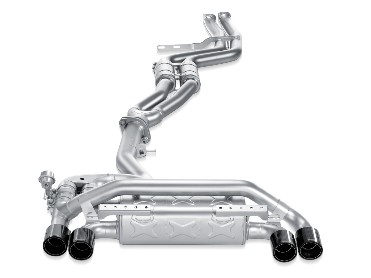 Akrapovic 11-12 BMW 1 Series M Coupe (E82) Evolution Line Cat Back (Titanium) w/ Carbon Tips - ME-BM/T/3-C