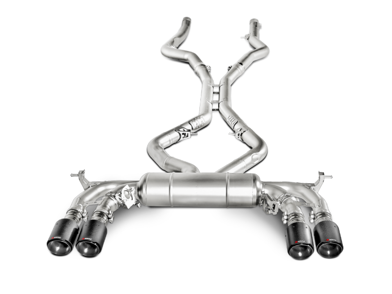 Akrapovic 15-17 BMW X5M (F85) Evolution Line Cat Back (Titanium) w/ Carbon Tips - S-BM/T/1
