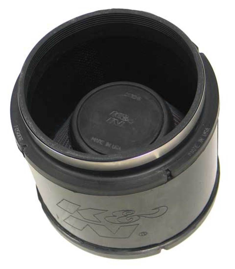 K&N Filter Universal Rubber Filter 5.375in Flange ID x 6.75in OD x 5.125in H - RU-5123 for 2004-2011 Mazda RX 8 - front view
