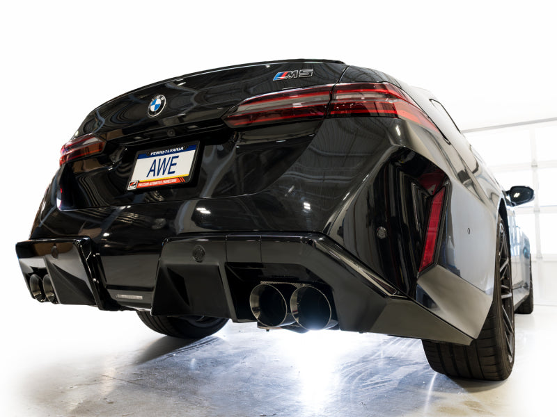 AWE BMW G90/G99 M5 Touring Edition Catback Exhaust - Diamond Black Tips - 3015-43790