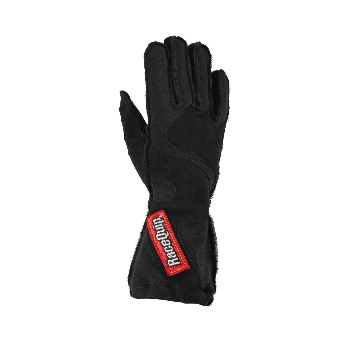 RaceQuip 356 Series 2 Layer Nomex Outseam Race Gloves SFI 3.3 / 5 All Black & Black 2X-Large