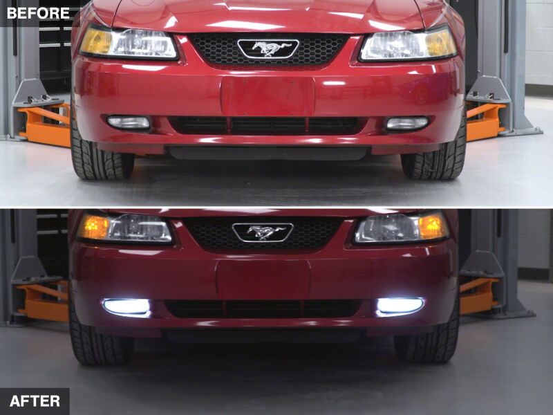Raxiom 94-04 Ford Mustang Excl 03-04 Cobra Axial Series LED Fog Light Bulbs - 393042 - side view