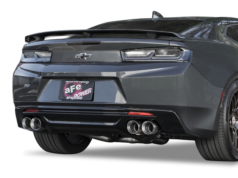 aFe MACHForce XP 3in 304 Stainless Steel Cat-Back Exhaust 16-17 Chevy Camaro SS V8-6.2L - 49-34069-P