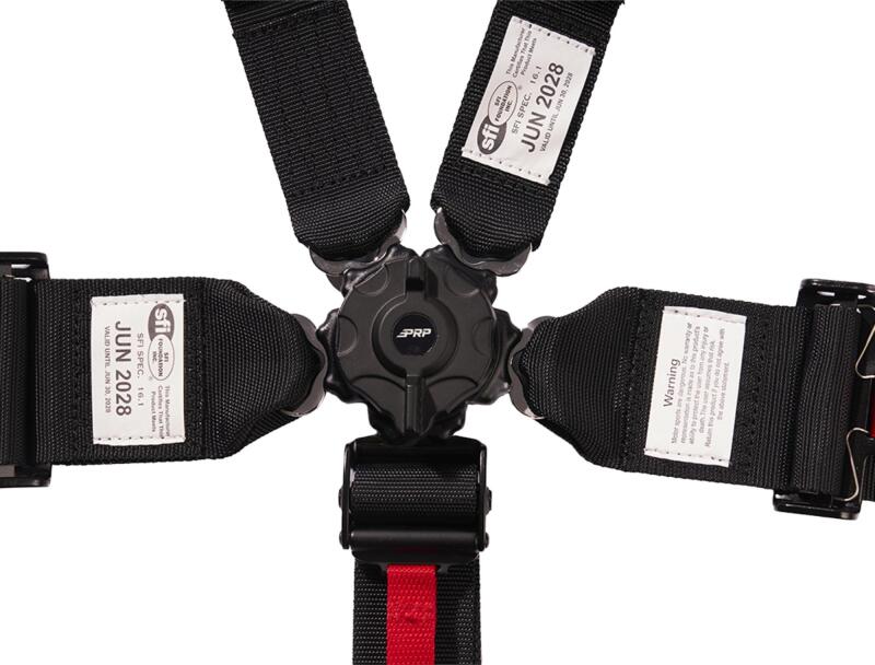 PRP 5 Point Cam-Lock Harness with 2in Shoulders and 3in Lap Belts SFI16.1- Black - SBH5.3x2CAM