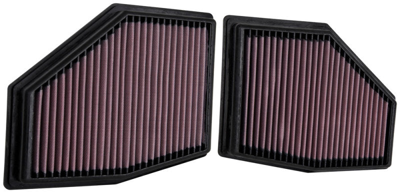 K&amp;N 2020 BMW M550i 4.4L V8 Replacement Air Filter (2 Per Box) - 33-3155