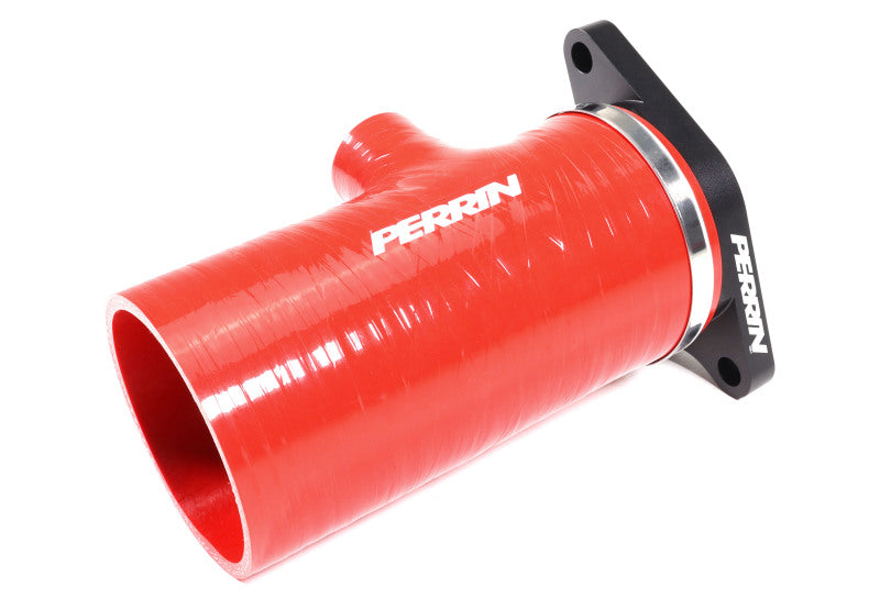 Perrin 22-25 Subaru WRX Short Type Turbo Inlet Hose  - Red - PSP-INT-428RD by Perrin Performance - alternate view