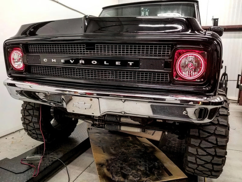 Oracle Pre-Installed Lights 7 IN. Sealed Beam - Red Halo SEE WARRANTY - 6905-003