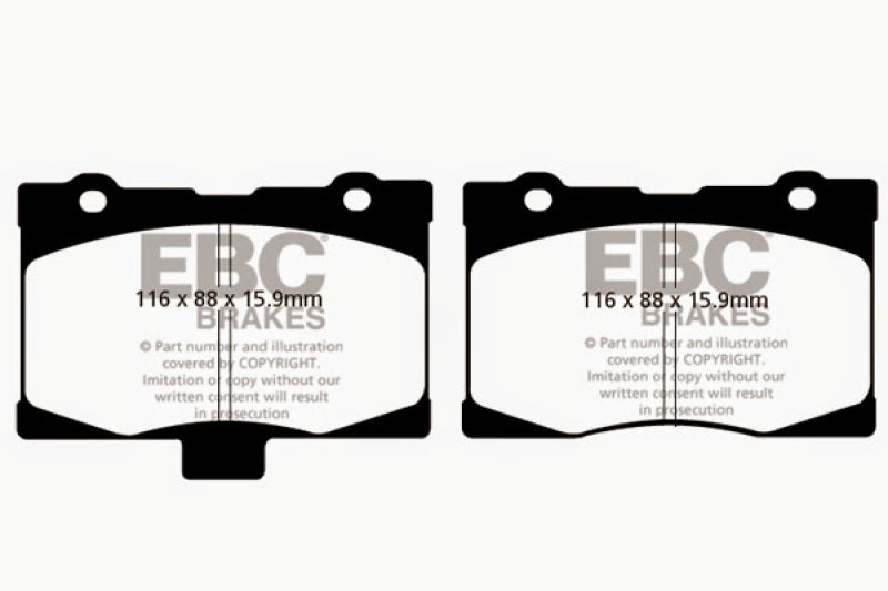 EBC 05-08 Acura RL 3.5 Yellowstuff Front Brake Pads - DP41735R