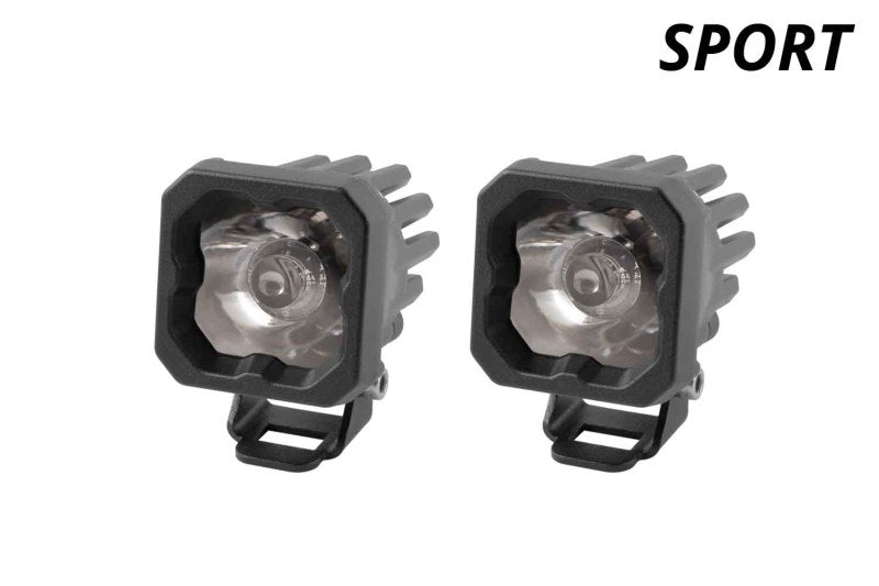 Diode Dynamics Stage Series C1 LED Pod Sport - White Spot Standard ABL (Pair) - DD6450P by Diode Dynamics - angle view